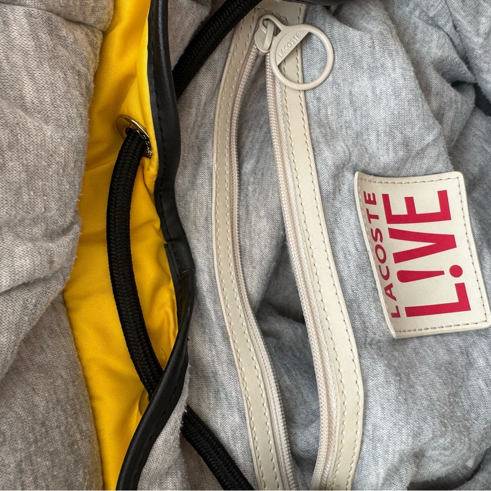 Lacoste Live Yellow Backpack Drawstring - image 3
